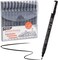Micro Fineliner Pens, Black Drawing Art Pens,12 Archival Pen Waterproof Ink Set Artist Supplies Archival Inking Markers Sketch Outline Pen, Precision Drawing and Sketching Kit